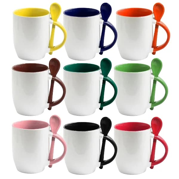 Caneca com colher