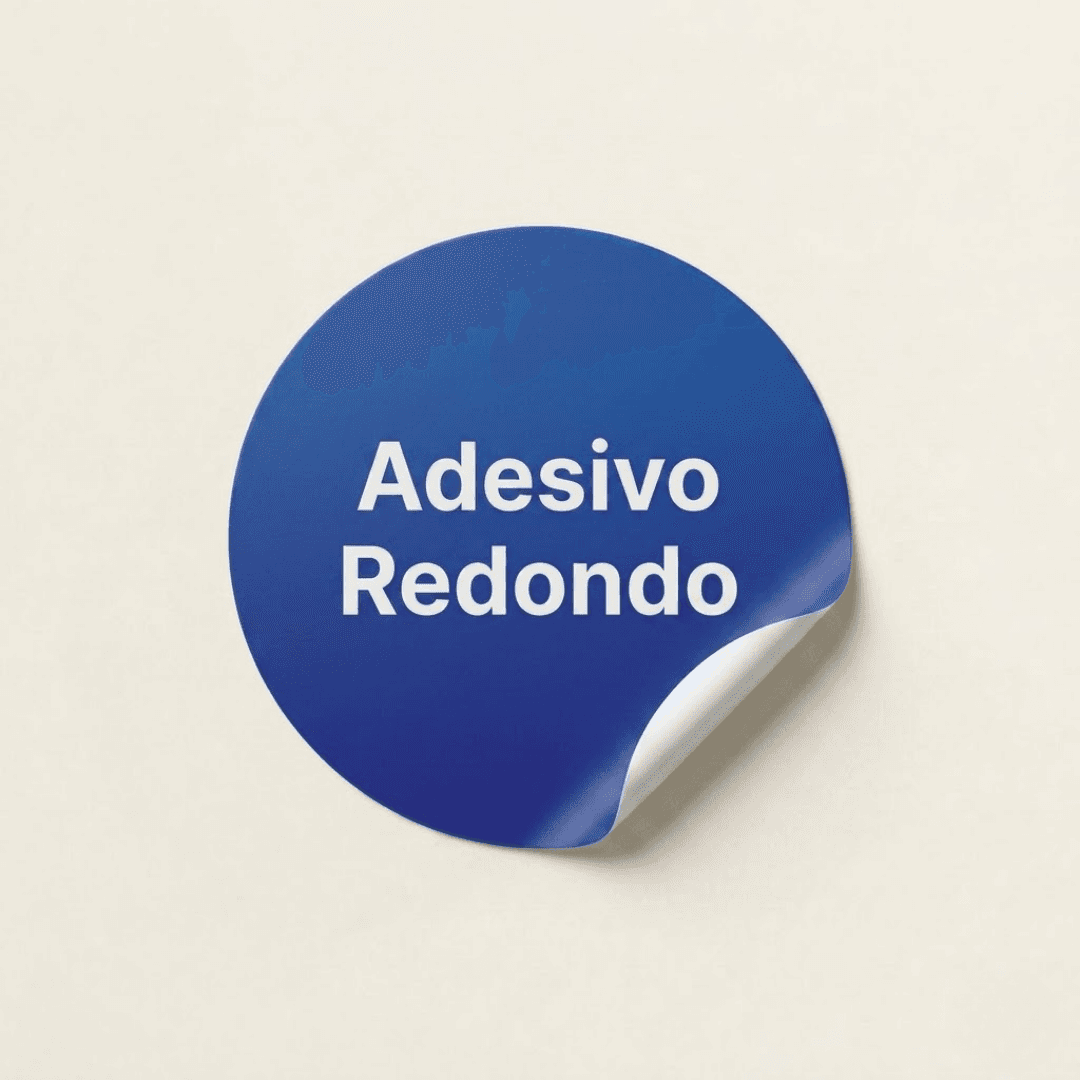 Adesivo Redondo Vinil 5x5cm